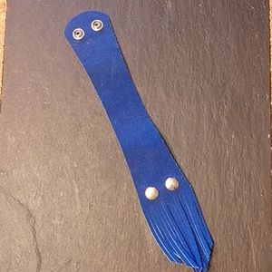 Nickel & Suede leather cuff